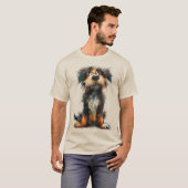 かわいいファンタジーな犬 Tシャツ (正面フル)