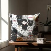 かわいいファンタジーな猫のパターン クッション