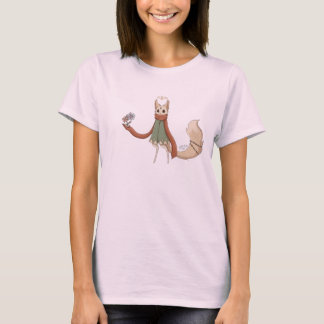 かわいいファンタジーアニメキャラ オリジナルアート 女性用 Tシャツ