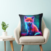 かわいいファンタジーグローキツネと生物発光オーラ クッション (椅子)