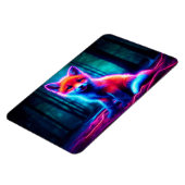 かわいいファンタジーグローキツネと生物発光オーラ マグネット (左側)