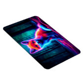 かわいいファンタジーグローキツネと生物発光オーラ マグネット (右側)