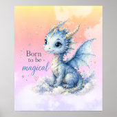 かわいいファンタジードラゴン | 生まれながら魔法の力 ポスター (正面)
