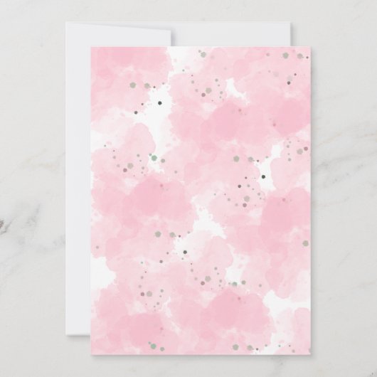 かわいいファンタジーフェアリーオンザムーンパーティの招待状 招待状 (裏面)