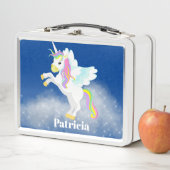 かわいいファンタジーユニコーンの名前 メタルランチボックス (インサイチュ)