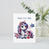 かわいいファンタジーユニコーン追加メッセージ7月4日 シーズンポストカード (スタンド正面)