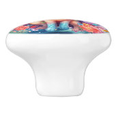 かわいいファンタジーユニコーン セラミックノブ (側面)