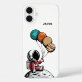 かわいいファンタジー宇宙飛行士、惑星、スペース、カスタム Case-Mate iPhoneケース (裏面)