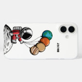 かわいいファンタジー宇宙飛行士、惑星、スペース、カスタム Case-Mate iPhoneケース (裏面 (横))
