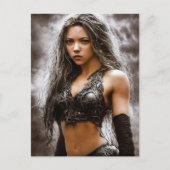 かわいいファンタジー戦士ガールポストカード ポストカード (正面)