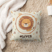 かわいいファンタジー ライオン クッション (ブランケット)