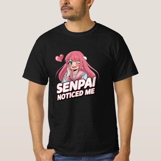 かわいいファン向けアニメ恋人グラフィックス Tシャツ (正面)