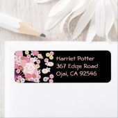 かわいいファン&フラワー日本のフローラファインアート ラベル (インサイチュ)