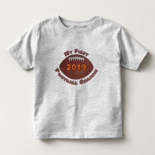 かわいいファーストサッカーシーズンベビーTシャツ トドラーTシャツ (正面)