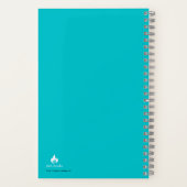 かわいいファーストネームレインボーハートユニコーンスケッチ ノートブック (裏面)