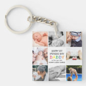 かわいいファーストファザーズデー ダディ | フォトコラージュ キーチェーン (正面)