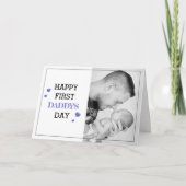 かわいいファースト・パパの日 |写真 カード (正面)