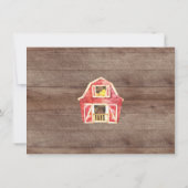 かわいいファーマーズマーケットのベビーシャワー招待状 招待状 (裏面)