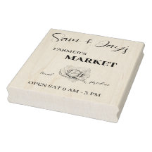 かわいいファーマーズマーケットウッドアートスタンプ