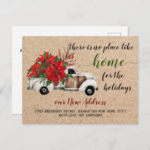 かわいいファームのクリスマストラックの移動発表 ポストカード (正面/裏面)