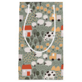 かわいいファームのシーンパターン スモールペーパーバッグ (正面)