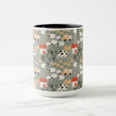 かわいいファームのシーンパターン マグカップ (中央)