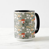 かわいいファームのシーンパターン マグカップ (正面右)