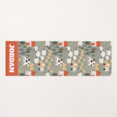 かわいいファームのシーンパターン ヨガマット (正面(横))