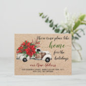 かわいいファームクリスマストラックポインセチア移動 案内状 (スタンド正面)