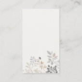 かわいいファームシックフローラおむつラッフルベビーシャワー エンクロージャーカード (裏面)