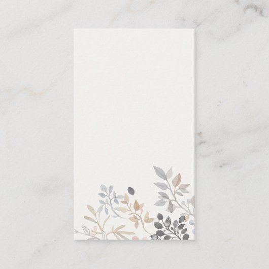 かわいいファームシックフローラおむつラッフルベビーシャワー エンクロージャーカード (裏面)