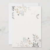 かわいいファームシック水の色のフローラ赤ちゃんシャワー サンキューカード (裏面)