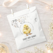 かわいいファームシック水の色のフローラ赤ちゃんシャワー フェイバーバッグ (クリップ留めされた状態)