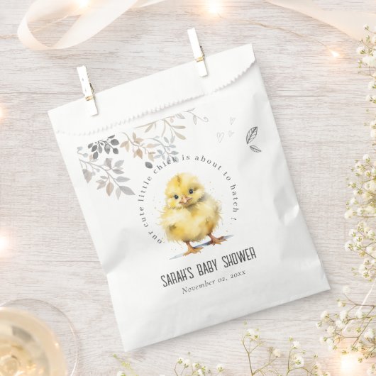 かわいいファームシック水の色のフローラ赤ちゃんシャワー フェイバーバッグ (クリップ留めされた状態)