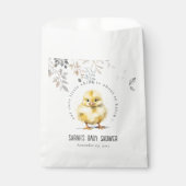 かわいいファームシック水の色のフローラ赤ちゃんシャワー フェイバーバッグ (正面)