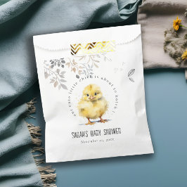 かわいいファームシック水の色のフローラ赤ちゃんシャワー フェイバーバッグ