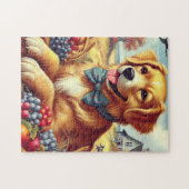 かわいいファームドッグ絵画ズ ジグソーパズル (横)
