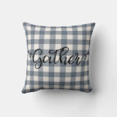 かわいいファームハウスカントリープレイドギャザーホームデコール クッション (裏面)