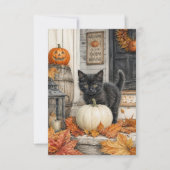 かわいいファームハウス風ハロウィンパーティー 招待状 (正面)