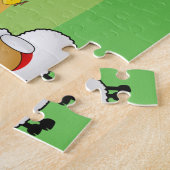 かわいいファームハウス、羊、ひよこ ジグソーパズル (側面)
