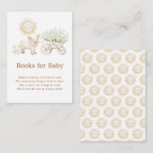 かわいいファームバーンベイビーシャワーブズベビー エンクロージャーカード (正面/裏面)