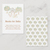 かわいいファームバーンベイビーシャワーブズベビー エンクロージャーカード (正面/裏面)