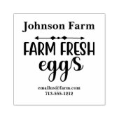 かわいいファーム新鮮な卵カートン名を追加 ラバースタンプ (インプリント)