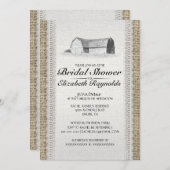 かわいいファーム ブライダルシャワーの招待状 招待状 (正面/裏面)