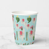 かわいいフィエスタラマ&サボパターン 紙コップ (右)