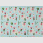 かわいいフィエスタラマ&サボパターン 薄葉紙 (正面)