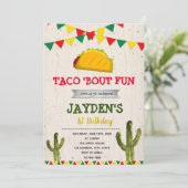 かわいいフィエスタ誕生日パーティーの招待 招待状 (スタンド正面)