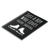 かわいいフィギュアスケートのギフト男子のための子供用アイススケート ノートブック (左側)