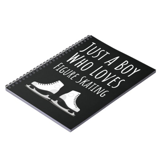 かわいいフィギュアスケートのギフト男子のための子供用アイススケート ノートブック (左側)