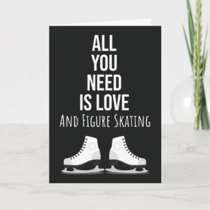 かわいいフィギュアスケートカード　スケーター　ウィンタースポーツ　アイス カード